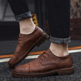 Men's Casual Leather Shoes - WOMONA.COM