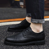 Men's Casual Leather Shoes - WOMONA.COM