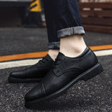 Men's Casual Leather Shoes - WOMONA.COM