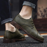 Men's Casual Leather Shoes - WOMONA.COM