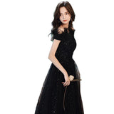 Black evening dress - WOMONA.COM