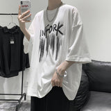 Summer Letter Printing T-shirt Men - WOMONA.COM