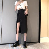 Irregular High Waist Skirt - WOMONA.COM