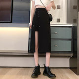 Irregular High Waist Skirt - WOMONA.COM