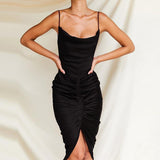 Mid-length Evening Dress - WOMONA.COM