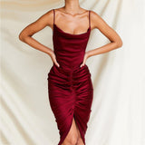Mid-length Evening Dress - WOMONA.COM