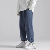 Wide-Leg Straight-Leg Sports Sweatpants - WOMONA.COM