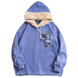 Bear Plush Hooded Sweater - WOMONA.COM
