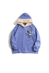 Bear Plush Hooded Sweater - WOMONA.COM