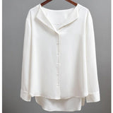 Lazy French Chiffon Shirt - WOMONA.COM