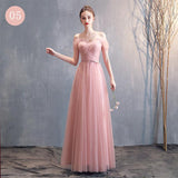 Simple Pink Evening Dress - WOMONA.COM
