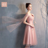 Simple Pink Evening Dress - WOMONA.COM