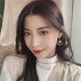 Star And Moon Earrings - WOMONA.COM