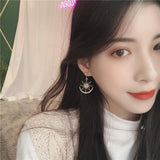 Star And Moon Earrings - WOMONA.COM