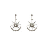Star And Moon Earrings - WOMONA.COM