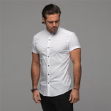 Short Sleeved Cardigan T Shirt Men - WOMONA.COM