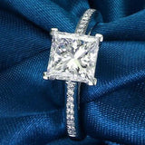 Six claw mosangite ring - WOMONA.COM