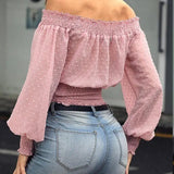 Ruffled Waist Chiffon Shirt T-Shirt - WOMONA.COM