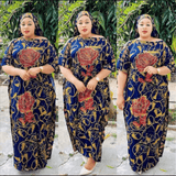 Classic African Clothing Loose Plus Size Dress - WOMONA.COM