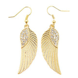 Diamond Angel Wings Earrings - WOMONA.COM