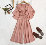 Wide-leg Pants Jumpsuit - WOMONA.COM