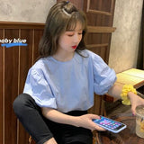 Puff Sleeve Casual Shirt - WOMONA.COM