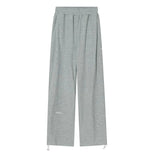Straight Wide Mopping Pants - WOMONA.COM