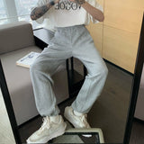 Straight Wide Mopping Pants - WOMONA.COM