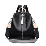 Soft Leather Backpack Fashion - WOMONA.COM