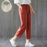 Loose And Thin Waist Pants - WOMONA.COM