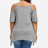 Summer Large Butterfly Print T-Shirt Women - WOMONA.COM