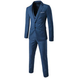 Three-piece Business Casual Suit Men - WOMONA.COM