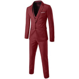 Three-piece Business Casual Suit Men - WOMONA.COM