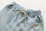 Thin Embroidery Cartoon Shorts - WOMONA.COM