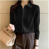 Satin Shirt Women - WOMONA.COM