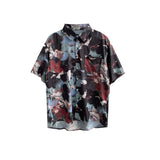 Summer Short-sleeved Flower Shirt Men - WOMONA.COM