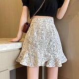 Lace Floral Skirt - WOMONA.COM