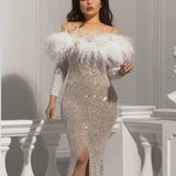 Ladies Sexy Party Evening Dress - WOMONA.COM