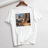 Cartoon Art Short Sleeve - WOMONA.COM