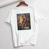 Cartoon Art Short Sleeve - WOMONA.COM