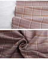 Milk Tea Plaid Skirt - WOMONA.COM