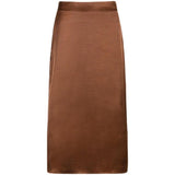 Split Satin Smooth Skirt - WOMONA.COM