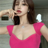 Neck sexy top - WOMONA.COM