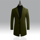 Long trench coat men's - WOMONA.COM