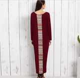 Long sleeve plus size dress - WOMONA.COM