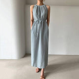 Simple Halter Skirt - WOMONA.COM