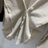 button-down waist sweater - WOMONA.COM