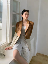 leather salt coat - WOMONA.COM