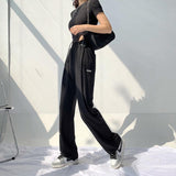 Ice Silk Wide-leg Pants - WOMONA.COM