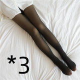 Leggings Winter Warm Fleece Pantyhose Women - WOMONA.COM